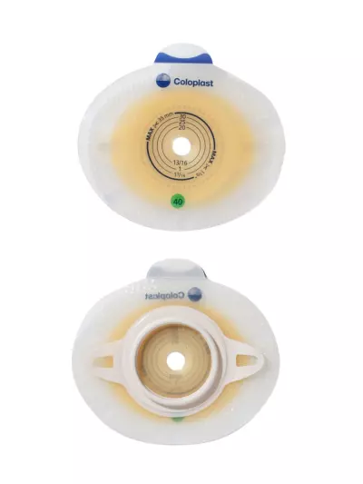 100150 Пластины плоские Coloplast SenSura Click Xpro, вырезаемое отверстие 10-35 мм, фланец 40 мм