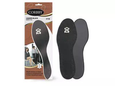 Кожаные стельки на латексе