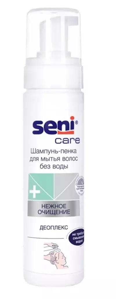 Seni Care Шампунь-пенка для мытья волос без воды 200 мл