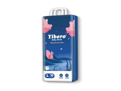 Подгузники трусики детские, Yibero L размер 4, 9-14 кг, 50 штук