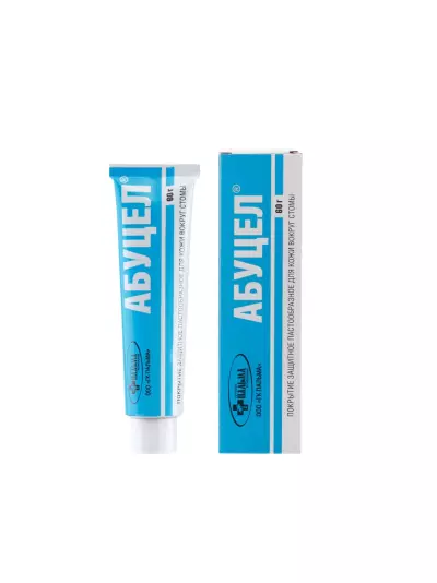 Абуцел Паста 60 гр для выравнивания и защиты кожи кокруг стомы синяя