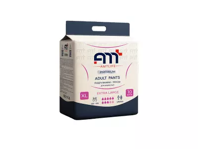 Трусы для взрослых AMT LIFE premium XL, размер 4, 120-170 см